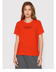 Bluzka T-Shirt 000QS6798E Czerwony Regular Fit - modivo.pl Calvin Klein Underwear