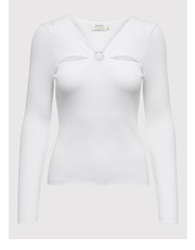 Bluzka Bluzka Perla 15272748 Biały Slim Fit - modivo.pl Only