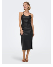 Sukienka Sukienka z imitacji skóry Rina 15272371 Czarny Slim Fit - modivo.pl Only