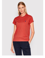 Bluzka T-Shirt 211847073023 Czerwony Regular Fit - modivo.pl Polo Ralph Lauren