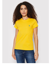 Bluzka T-Shirt 211847073016 Żółty Regular Fit - modivo.pl Polo Ralph Lauren