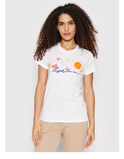 Bluzka T-Shirt 211856637001 Biały Regular Fit - modivo.pl Polo Ralph Lauren