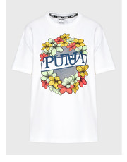 Bluzka T-Shirt Graphic Basketball 536198 Biały Regular Fit - modivo.pl Puma