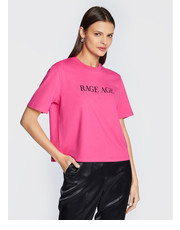 Bluzka T-Shirt Olivia Różowy Relaxed Fit - modivo.pl Rage Age