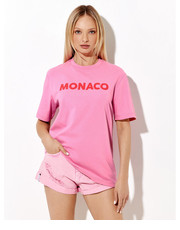 Bluzka T-Shirt Monaco Różowy Regular Fit - modivo.pl Rage Age