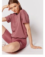 Bluzka T-Shirt SS21-TSD010 Różowy Regular Fit - modivo.pl Sprandi