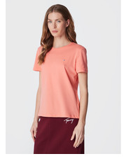 Bluzka T-Shirt Tjw Soft DW0DW06901 Różowy Regular Fit - modivo.pl Tommy Jeans