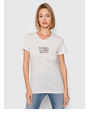 Bluzka T-Shirt Tjw Essential DW0DW10411 Szary Slim Fit - modivo.pl Tommy Jeans