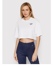 Bluzka T-Shirt DW0DW12828 Biały Oversize - modivo.pl Tommy Jeans