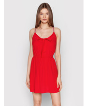 Sukienka Sukienka letnia Essential DW0DW12860 Czerwony Slim Fit - modivo.pl Tommy Jeans