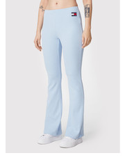 Legginsy Spodnie materiałowe DW0DW13763 Niebieski Slim Fit - modivo.pl Tommy Jeans