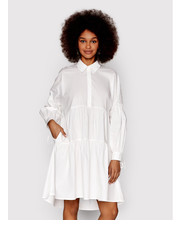 Sukienka Sukienka koszulowa 221LB2JLL Biały Loose Fit - modivo.pl Twinset