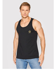 T-shirt - koszulka męska Tank top Medusa AUU01012 Czarny Regular Fit - modivo.pl Versace