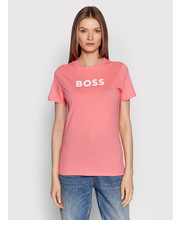 Bluzka T-Shirt C_Elogo_5 50468356 Różowy Regular Fit - modivo.pl Boss