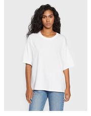Bluzka T-Shirt 3FWFD1028 Biały Oversize - modivo.pl United Colors Of Benetton