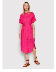 Sukienka Sukienka koszulowa 4EW7DV01K Różowy Regular Fit - modivo.pl United Colors Of Benetton