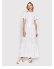 Sukienka Sukienka koszulowa 4EW7DV011 Biały Regular Fit - modivo.pl United Colors Of Benetton