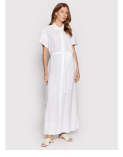 Sukienka Sukienka koszulowa 4AGHDV01L Biały Relaxed Fit - modivo.pl United Colors Of Benetton
