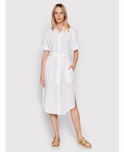 Sukienka Sukienka koszulowa 4EW7DV01K Biały Regular Fit - modivo.pl United Colors Of Benetton
