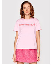 Bluzka T-Shirt XR3MG13Q Różowy Regular Fit - modivo.pl Red Valentino