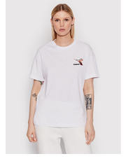 Bluzka T-Shirt Floss 102.178185 Biały Regular Fit - modivo.pl Diadora