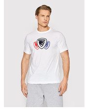 T-shirt - koszulka męska T-Shirt BLUH02174 004547 Biały Regular Fit - modivo.pl Blauer