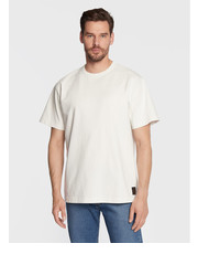 T-shirt - koszulka męska T-Shirt Plain Naval DMF221359 Biały Boxy Fit - modivo.pl Deus Ex Machina