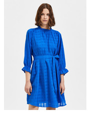 Sukienka Sukienka codzienna Inna 16086583 Niebieski Regular Fit - modivo.pl Selected Femme