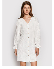 Sukienka Sukienka codzienna Nally 16084457 Biały Regular Fit - modivo.pl Selected Femme