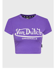 Bluzka T-Shirt Arta 6230047 Fioletowy Regular Fit - modivo.pl Von Dutch