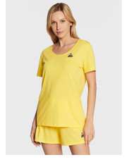 Bluzka T-Shirt 2220322 Żółty Regular Fit - modivo.pl Le Coq Sportif