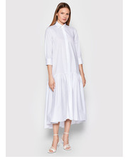 Sukienka Imperial Sukienka koszulowa A9MYDAS Biały Relaxed Fit - modivo.pl IMPERIAL