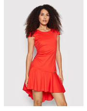 Sukienka Sukienka koktajlowa CFC0107564003 Czerwony Slim Fit - modivo.pl Rinascimento
