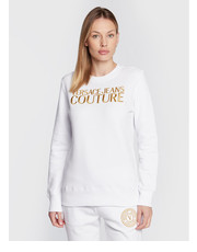 Bluza Bluza Logo 73HAIT01 Biały Regular Fit - modivo.pl Versace Jeans Couture