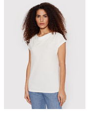 Bluzka T-Shirt Multid 59410621600 Biały Regular Fit - modivo.pl Weekend Max Mara