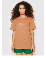 Bluzka T-Shirt 22E N2M0 F051 6322 Pomarańczowy Relaxed Fit - modivo.pl N°21