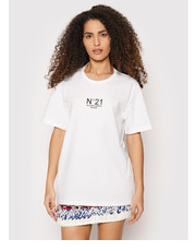 Bluzka T-Shirt 22E N2M0 F051 6322 Biały Relaxed Fit - modivo.pl N°21