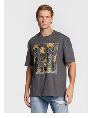 T-shirt - koszulka męska T-Shirt 106299 Szary Regular Fit - modivo.pl True Religion