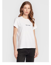 Bluzka T-Shirt Zoe Photoprint Heart JWTS01422 Biały Regular Fit - modivo.pl Zadig&Voltaire