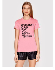 Bluzka T-Shirt Walk Women JWTS00049 Różowy Regular Fit - modivo.pl Zadig&Voltaire
