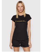 Bluzka T-Shirt Woop L Amour Etc JWTS00010 Czarny Regular Fit - modivo.pl Zadig&Voltaire
