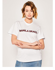 Bluzka T-Shirt T169CU Biały Regular Fit - modivo.pl Manila Grace