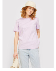 Bluzka T-Shirt Anna 12200182 Fioletowy Regular Fit - modivo.pl Jjxx