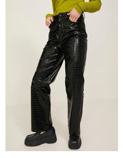Spodnie Spodnie z imitacji skóry Kenya 12201557 Czarny Regular Fit - modivo.pl Jjxx