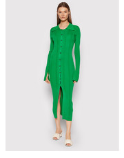 Sukienka Sukienka dzianinowa Alzira RM1052 Zielony Slim Fit - modivo.pl Remain