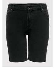 Spodnie ONLY Carmakoma Szorty jeansowe Mily 15256334 Czarny Regular Fit - modivo.pl Only Carmakoma