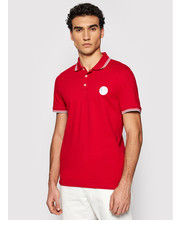 T-shirt - koszulka męska Polo 4809-90 Czerwony Regular Fit - modivo.pl Roy Robson