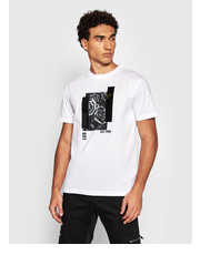 T-shirt - koszulka męska T-Shirt LLT216717P Biały Relaxed Fit - modivo.pl Les Hommes