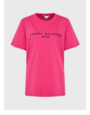 Bluzka T-Shirt Ess WW0WW29738 Różowy Regular Fit - modivo.pl Tommy Hilfiger Curve