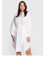 Sukienka Sukienka koszulowa WW0WW35367 Biały Regular Fit - modivo.pl Tommy Hilfiger Curve